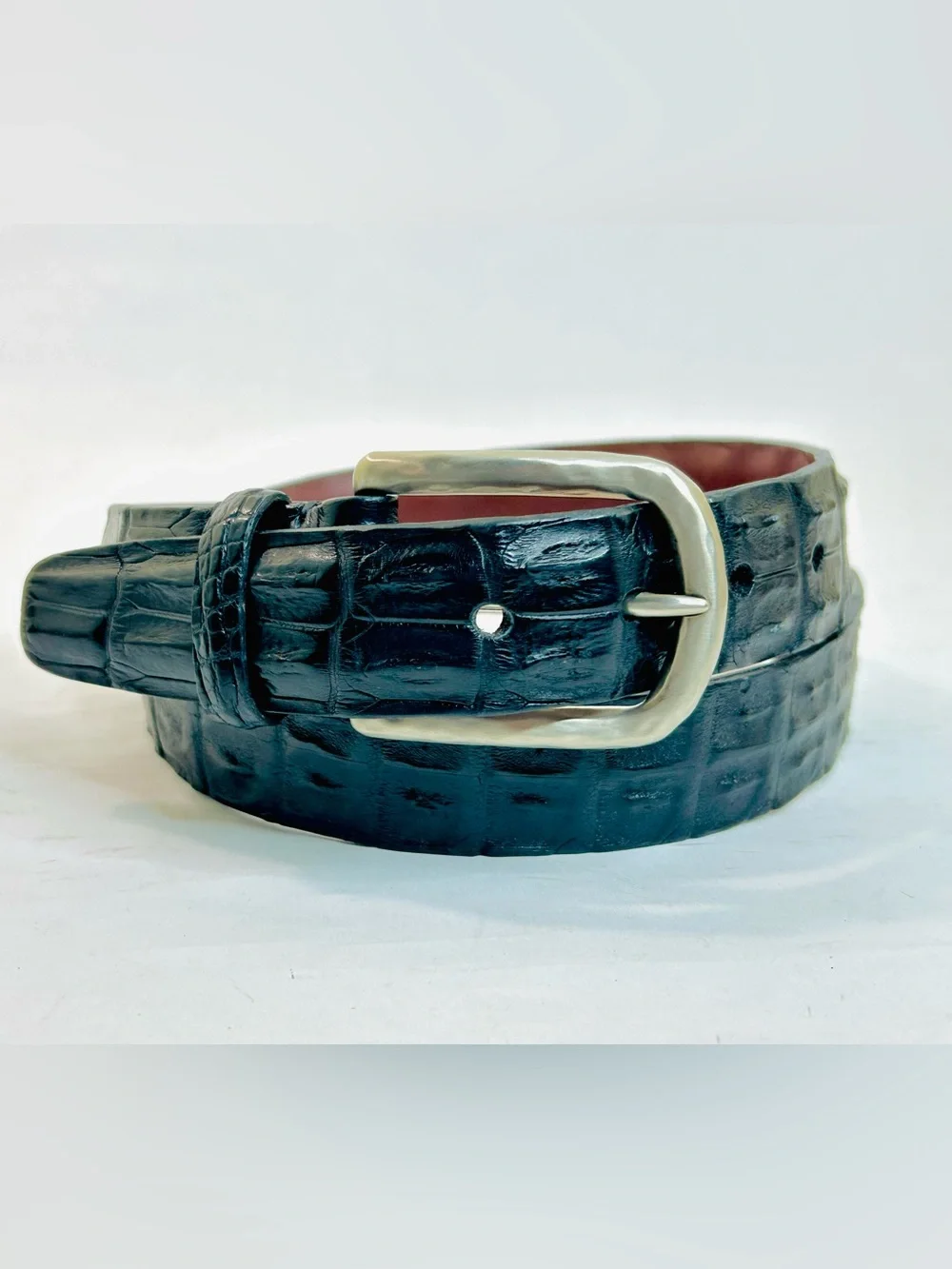 Torino Elite Torino Genuine Hornback Crocodile Black Belt size 36/92